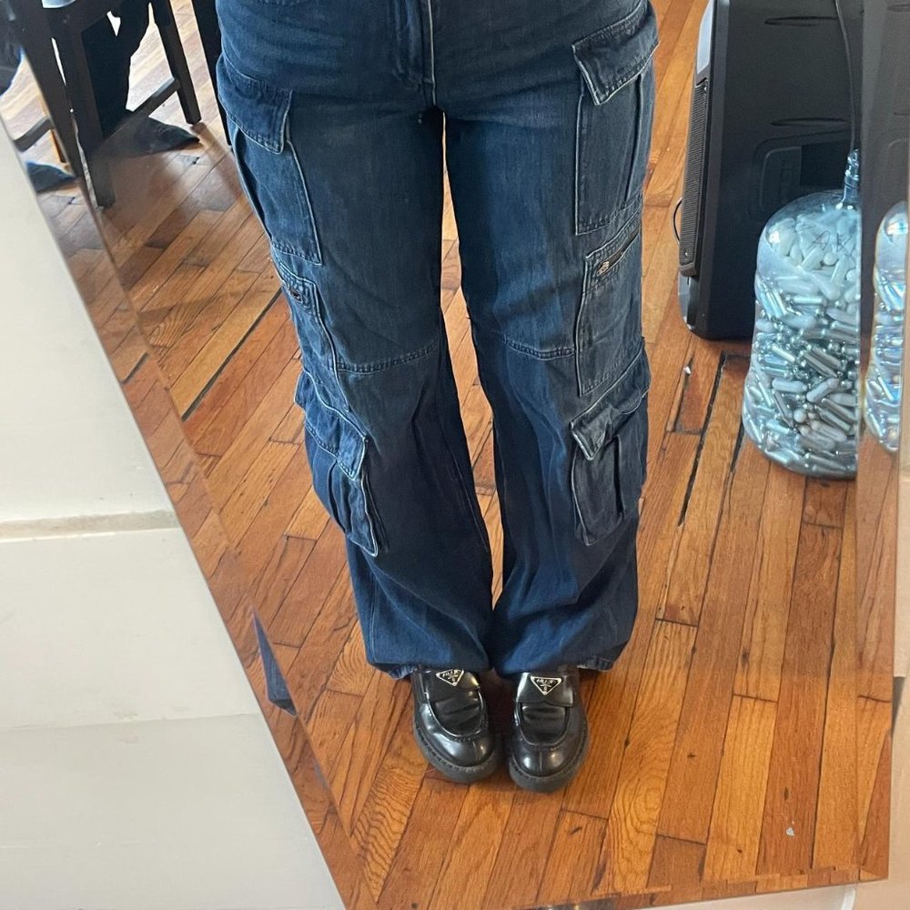alice and olivia cargo jeans